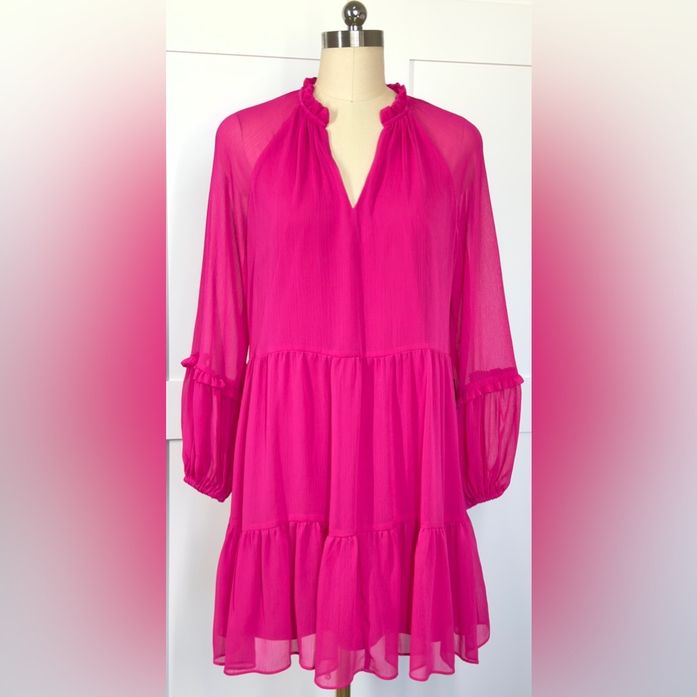 NWT EXPRESS SOLID TIERED TRAPEZE DRESS